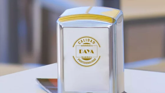 Dispensador de servilletas para restaurantes.